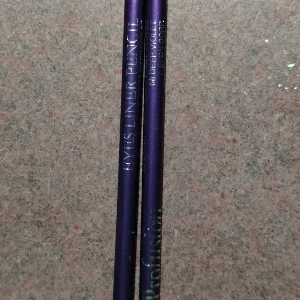 Profusion Cosmetics 2 Eye Liner Pencils Deep Violet